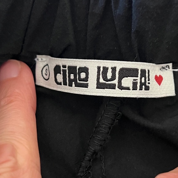 Ciao Lucia Pietro Pants | Black | 100% Cotton Size Small - Picture 6 of 9